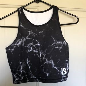 Marble limitless Aurora workout crop